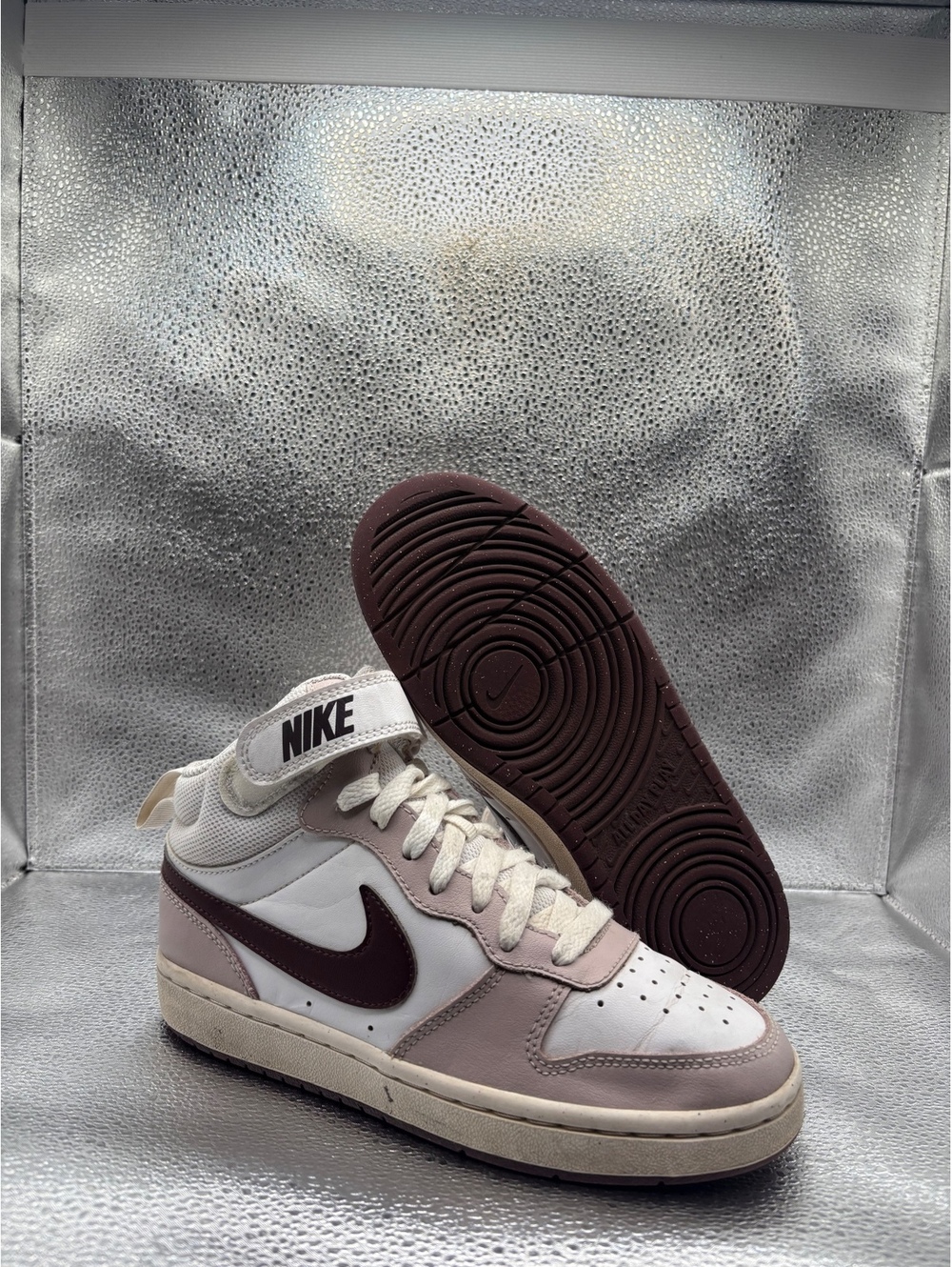 Nike court borough mid 2 platinum Violet